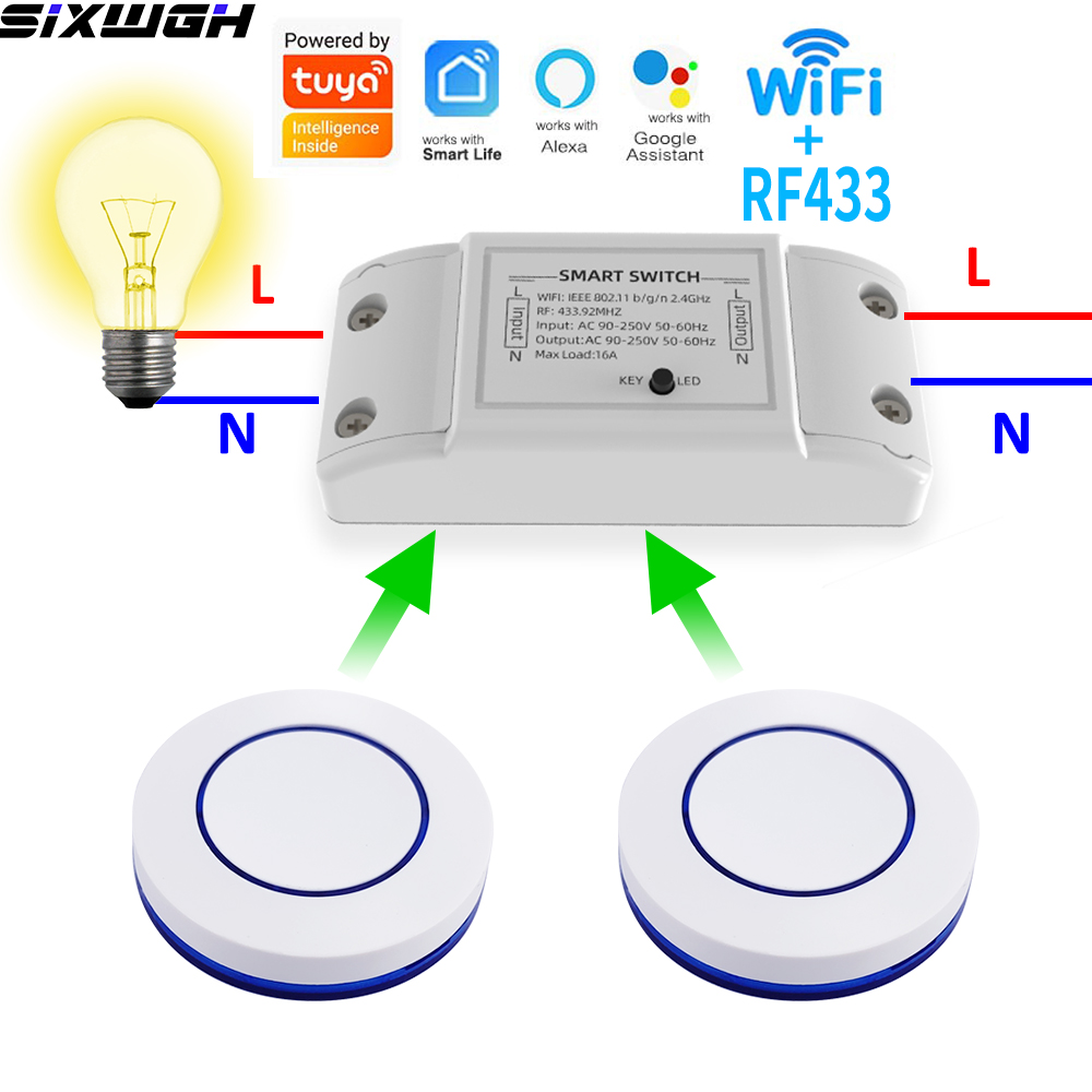 Smart Home Integration - 16A WiFi Tuya Smart Switch Wireless