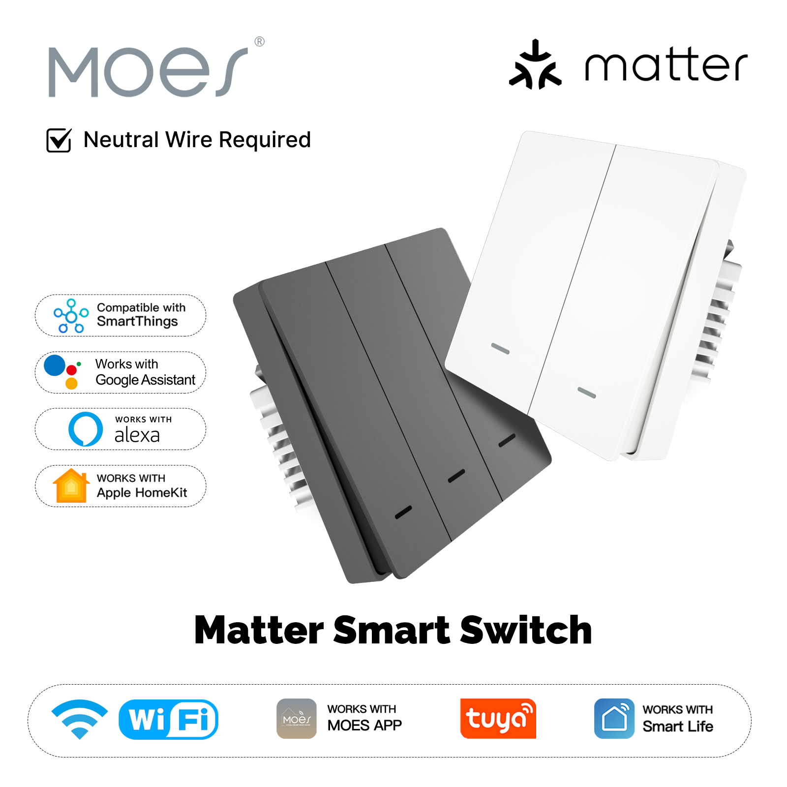 Smart Home Integration - MOES Matter Tuya WiFi Smart Light