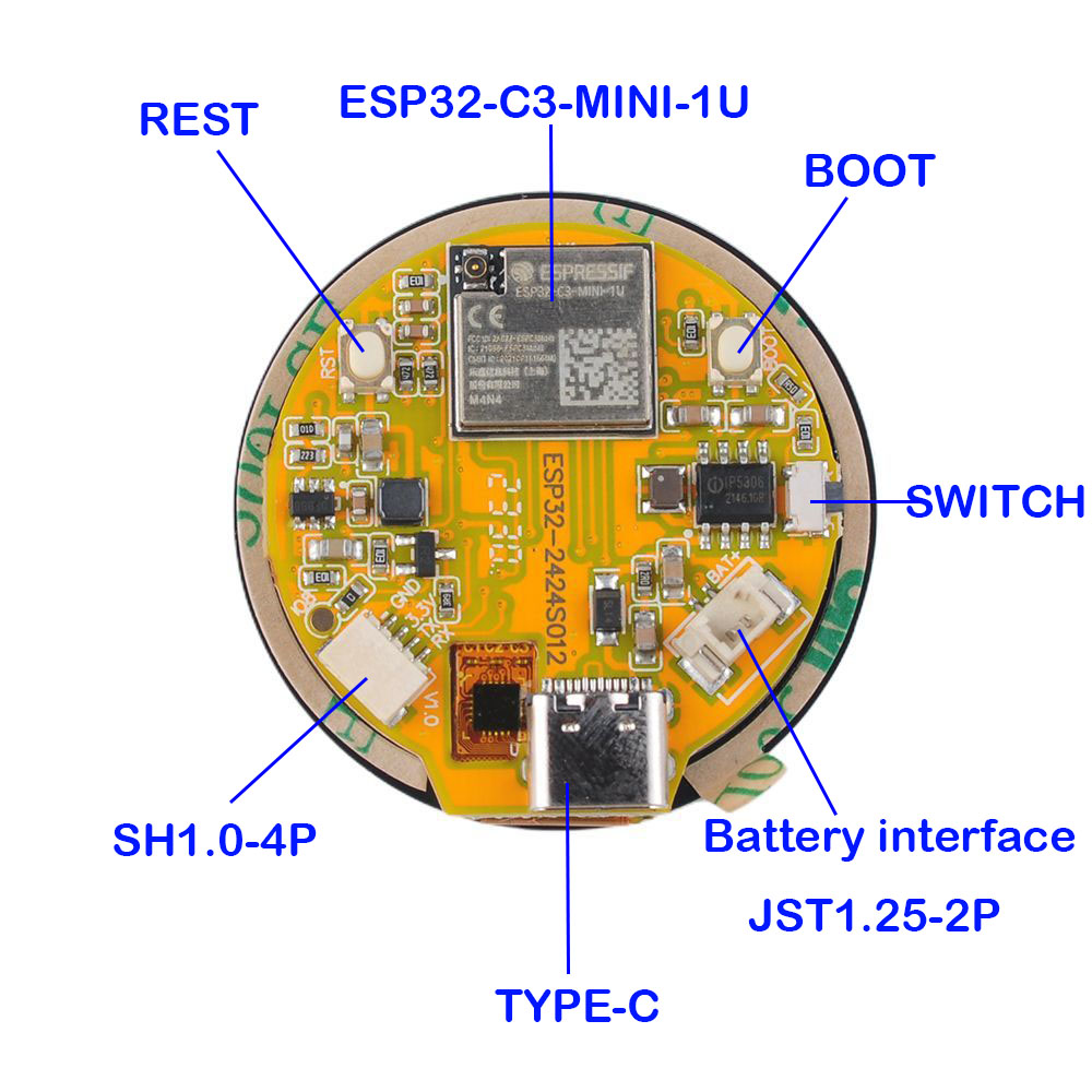 ESP32 Display 1.28 inch ESP32- - đánh giá và giá Smart Home Web