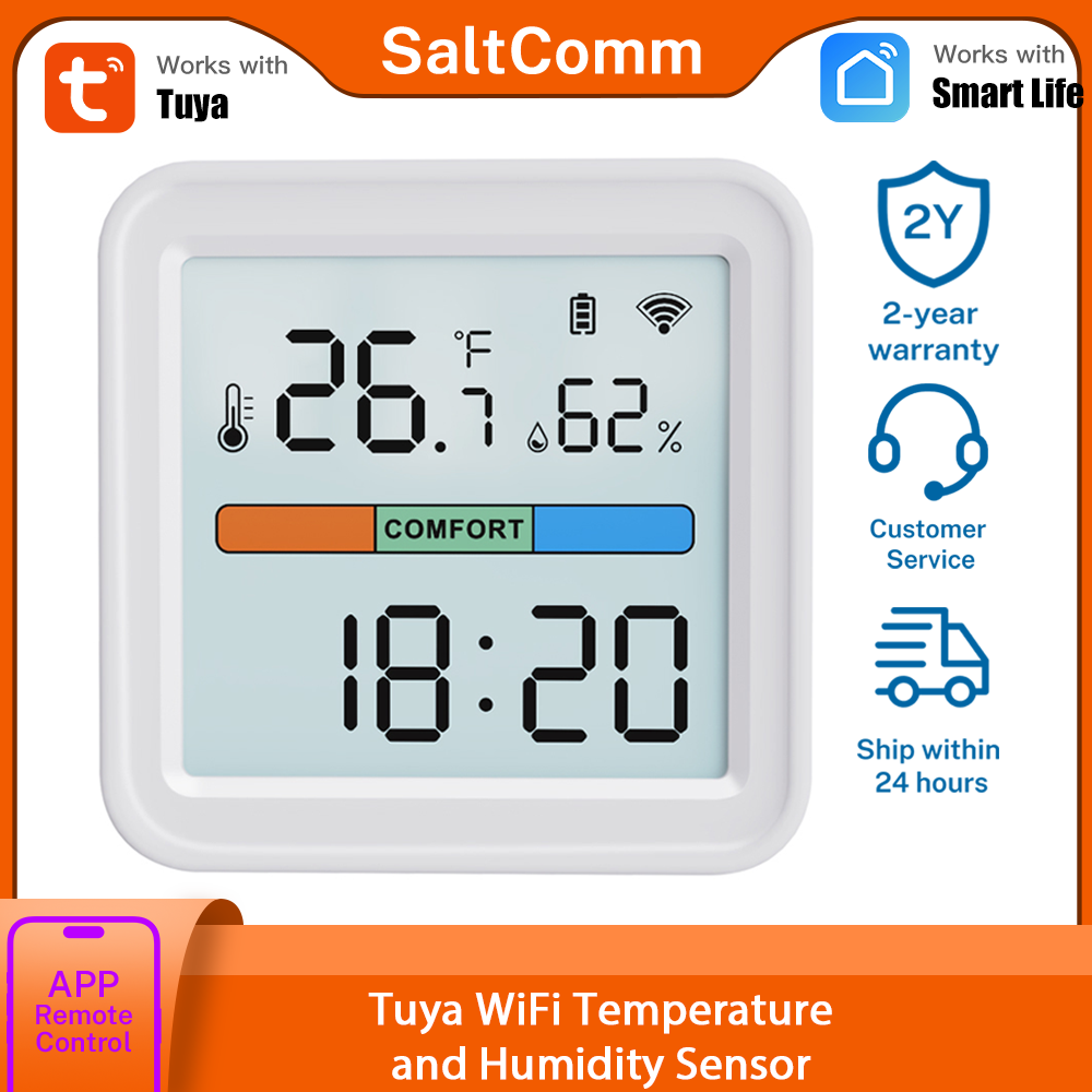 Tuya New WiFi Temperature Humi - đánh giá và giá Smart Home Google Assistant
