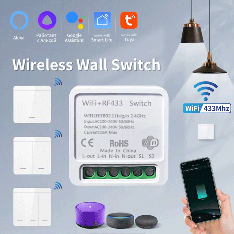 Tuya WiFi Smart Light Switch S - đánh giá và giá Smart Home Google