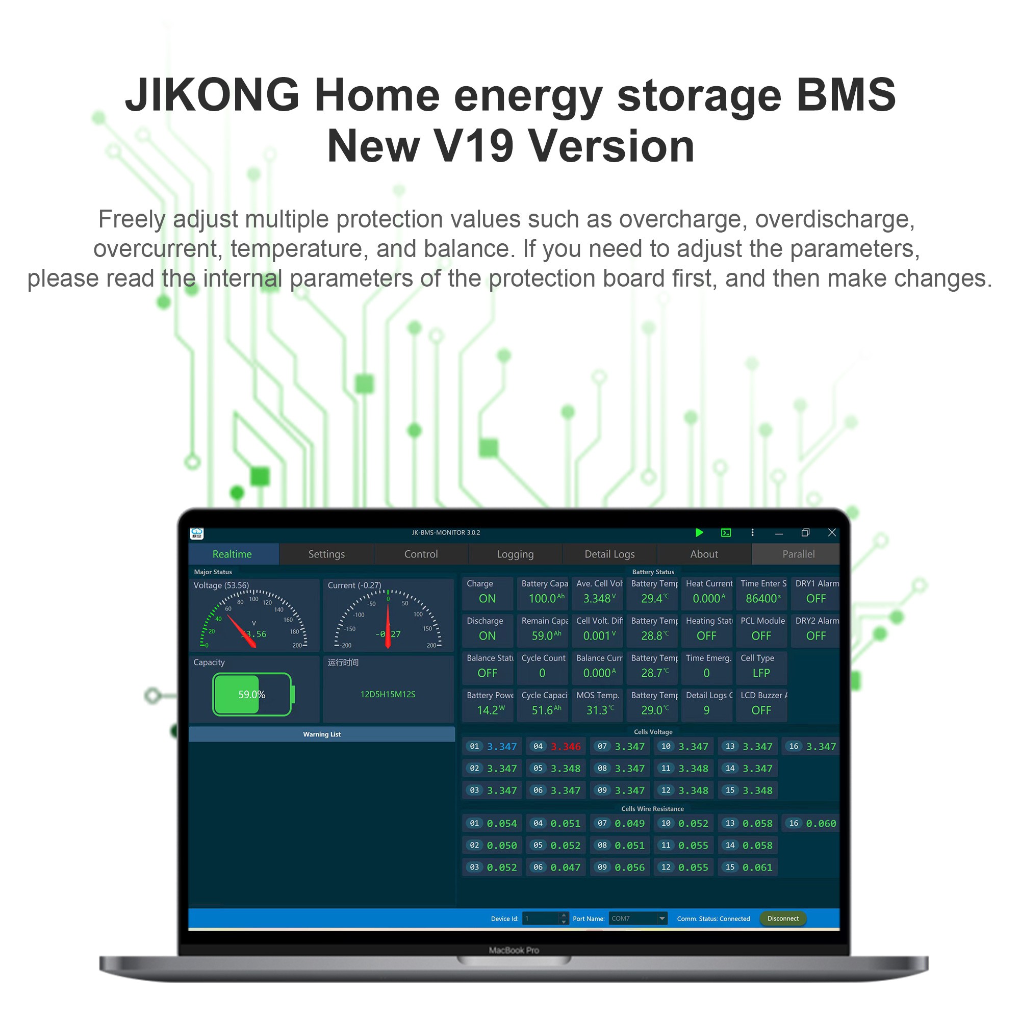 JIKONG JK BMS PB2A16S15P Smart - đánh giá và giá Smart Home Energy