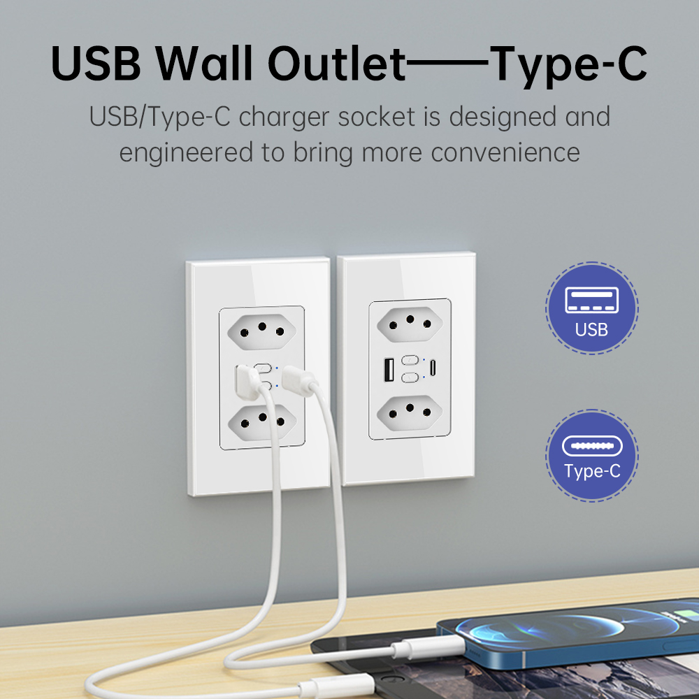 MANHOT Wifi Smart Brazil Socke - đánh giá và giá Smart Home Google Assistant