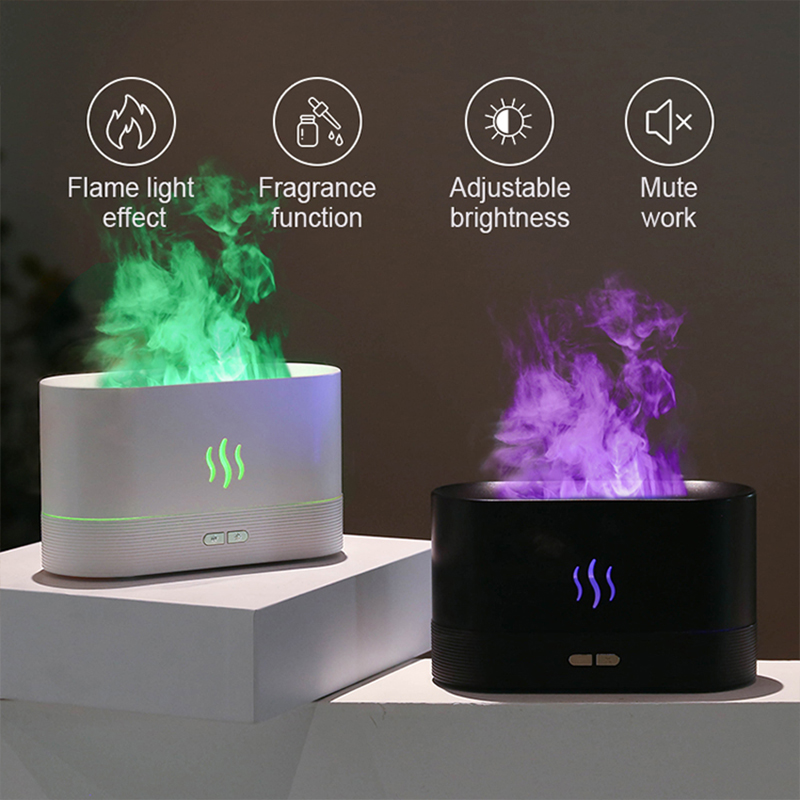 USB Desktop Flame Aroma Diffus - đánh giá và giá Smart Home Fragrance Diffuser