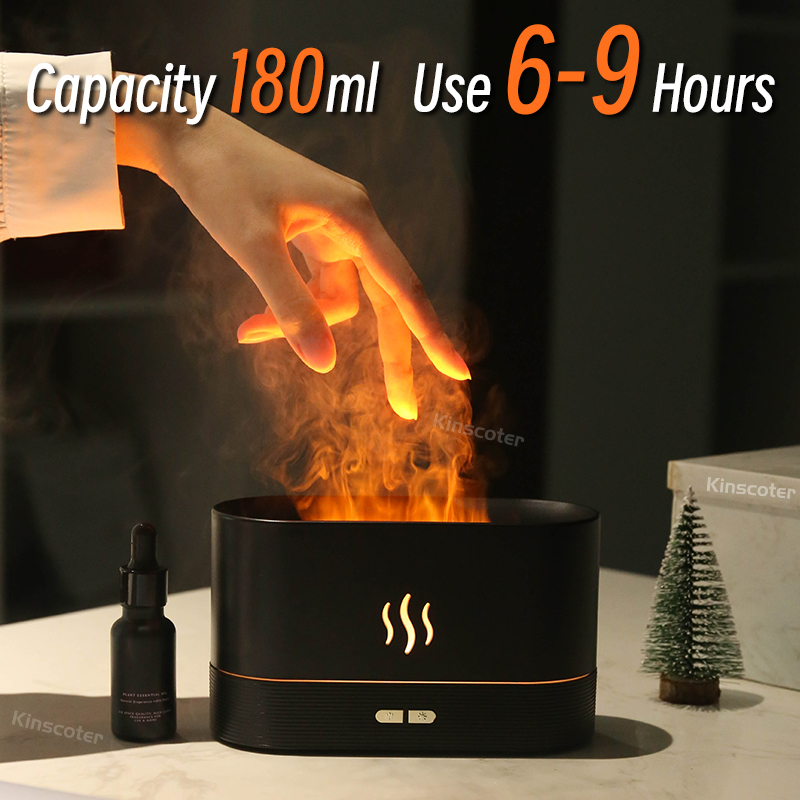 USB Desktop Flame Aroma Diffus - đánh giá và giá Smart Home Fragrance Diffuser