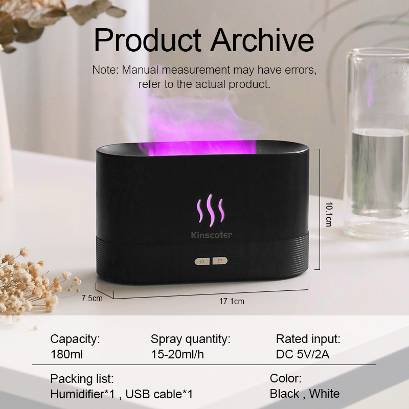 USB Desktop Flame Aroma Diffus - đánh giá và giá Smart Home Fragrance Diffuser